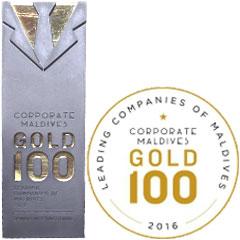 2016 | Corporate Maldives GOLD 100, Leading Company of the Maldives
